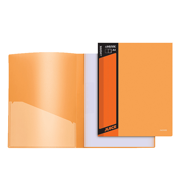 Папка с 30 вкладышами "Juicy" A4, 450 мкм, вкладыши 030 мкм, фактура "песок" 