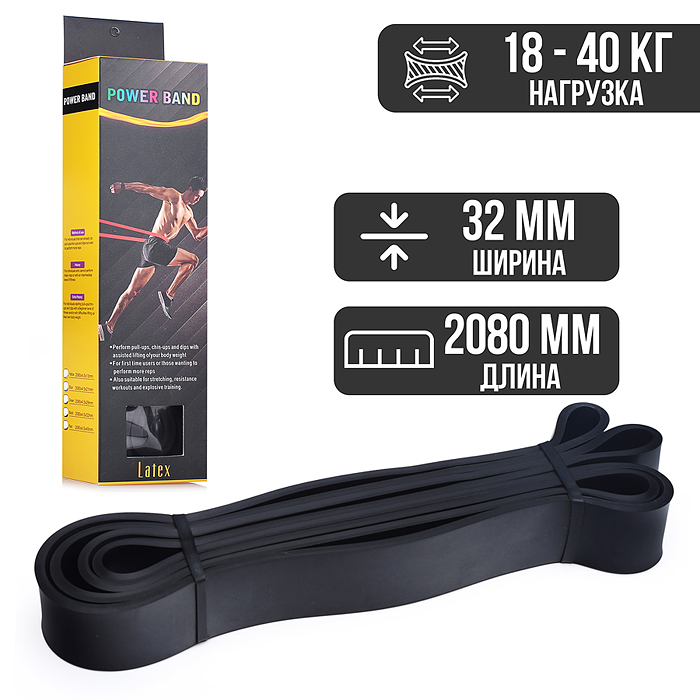 Спортивный фитнес эспандер (2080*4.5*32мм) Спортивный фитнес эспандер (2080*4.5*32мм)