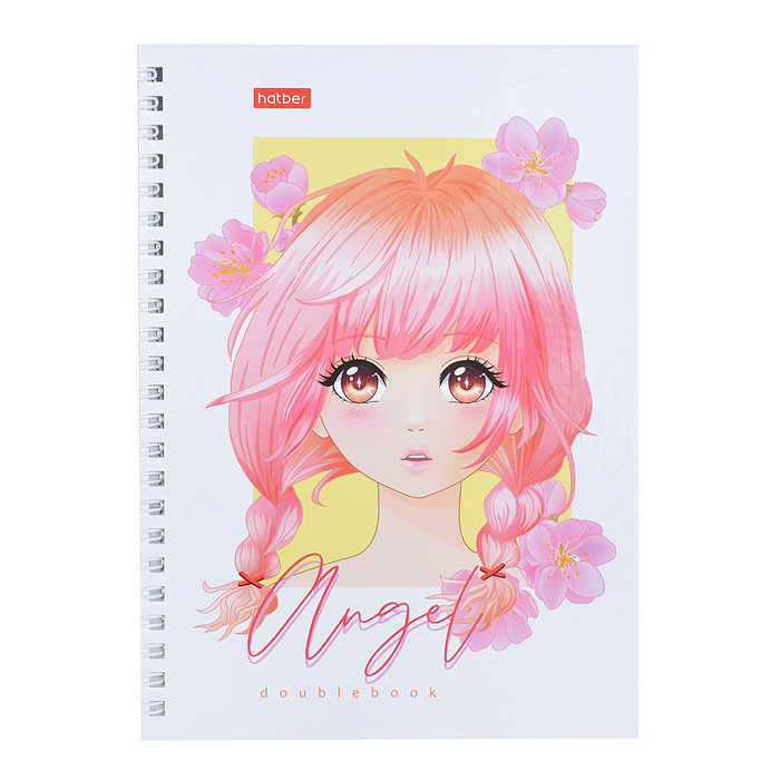 Тетрадь 80л клетка "Ангелы аниме"
