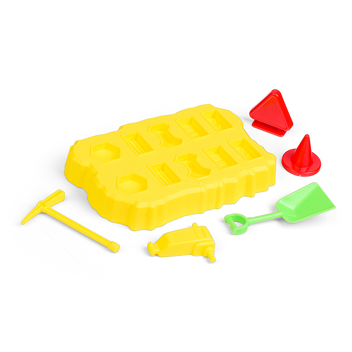 Набор кинетический песок "Стройка" 500г