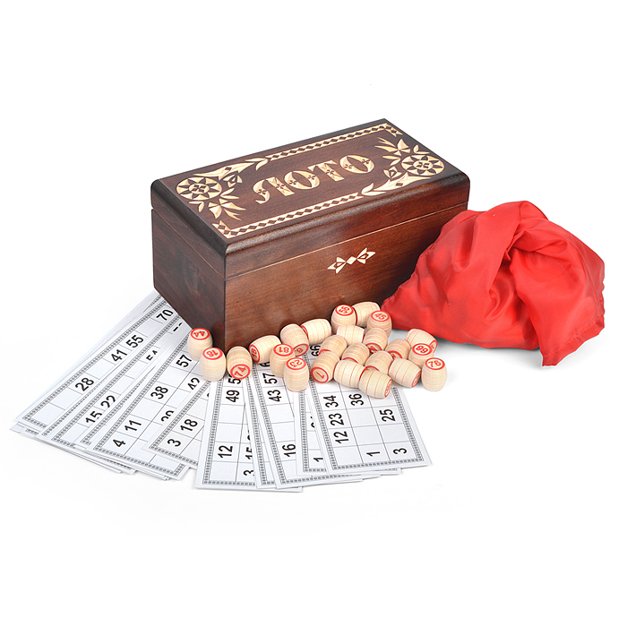 Лото подарочное в шкатулке (резьба) (255*155*110) Лото подарочное в шкатулке (резьба) (255*155*110)