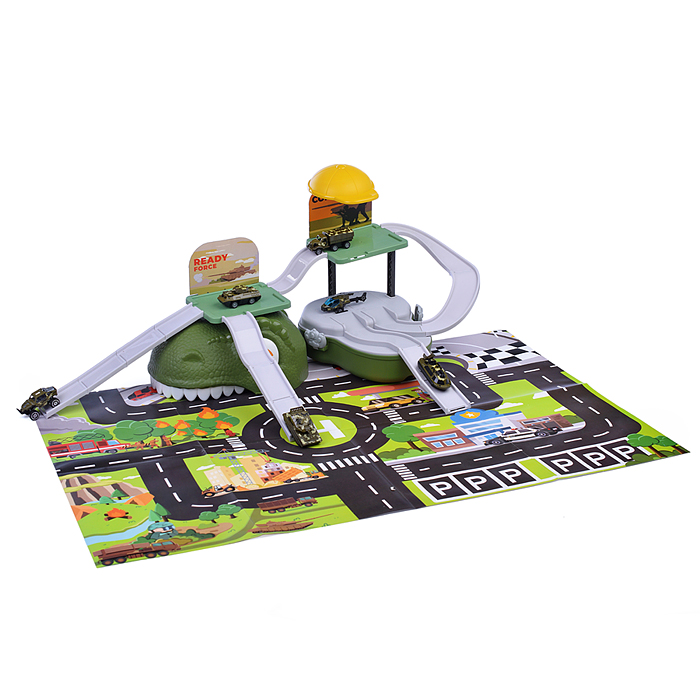 Фото к товару Автотрек 6623 "Дино: хранитель машин" (зеленый) в коробке Автотрек 6623 "Дино: хранитель машин" (зеленый) в коробке