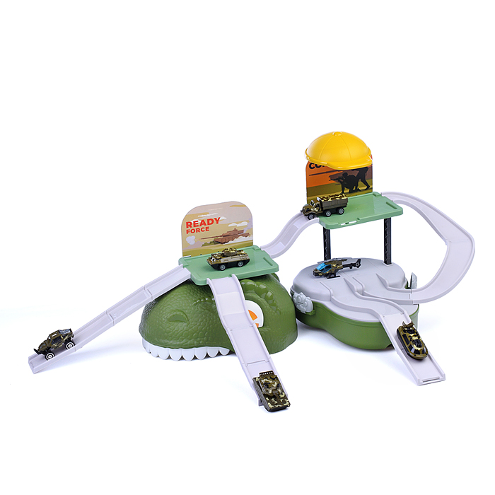 Фото к товару Автотрек 6623 "Дино: хранитель машин" (зеленый) в коробке Автотрек 6623 "Дино: хранитель машин" (зеленый) в коробке