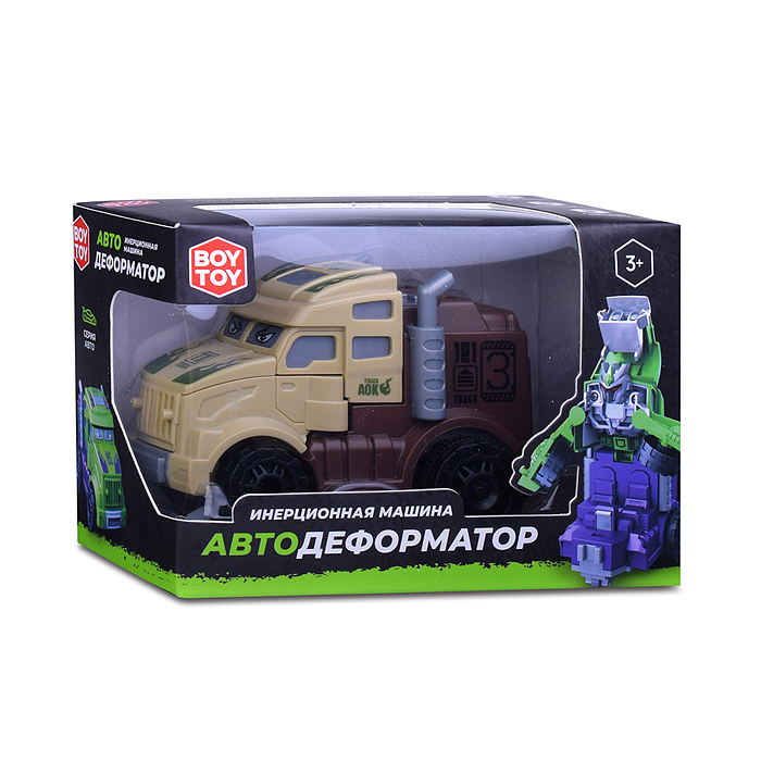 Фото к товару Машина BT0014-2 "Автодеформатор" в коробке (бежево-коричневый) Машина BT0014-2 "Автодеформатор" в коробке (бежево-коричневый)