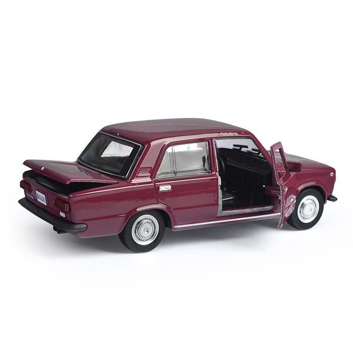 Фото к товару Машина металл ВАЗ-2101 12 см, (двери, багаж, фиолетовый) инерц, в коробке Машина металл ВАЗ-2101 12 см, (двери, багаж, фиолетовый) инерц, в коробке