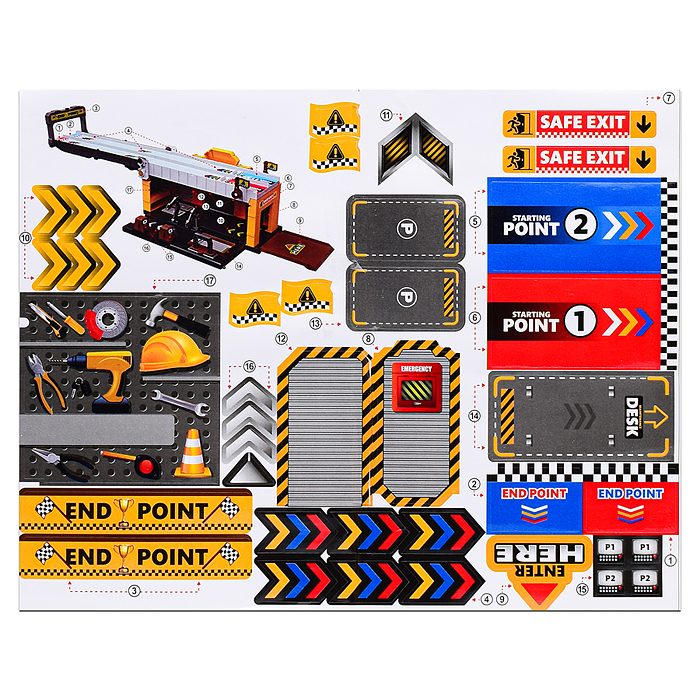 Фото к товару Парковка-трек MH-197 "Street convoy" в коробке Парковка-трек MH-197 "Street convoy" в коробке