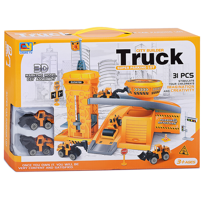 Фото к товару Парковка CY280-18A "Строительная" в коробке Парковка CY280-18A "Строительная" в коробке