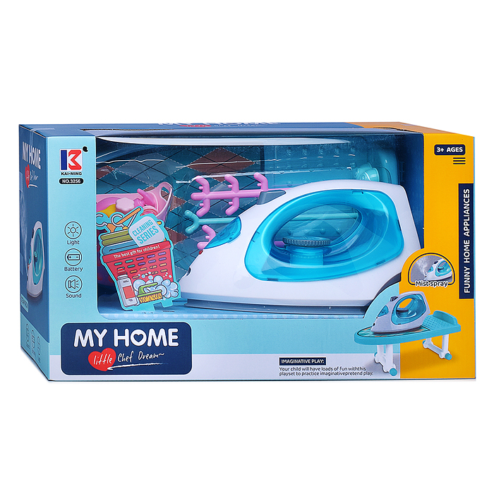 Фото к товару Бытовая техника 3256 "Утюг с гладильной доской" в коробке Бытовая техника 3256 "Утюг с гладильной доской" в коробке