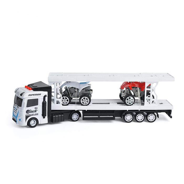 Фото к товару Автовоз 99A6-3C с квадроциклами, в коробке Автовоз 99A6-3C с квадроциклами, в коробке