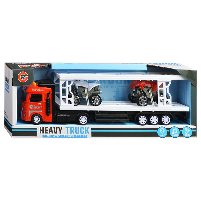 Фото к товару Автовоз 99A6-3C с квадроциклами, в коробке Автовоз 99A6-3C с квадроциклами, в коробке