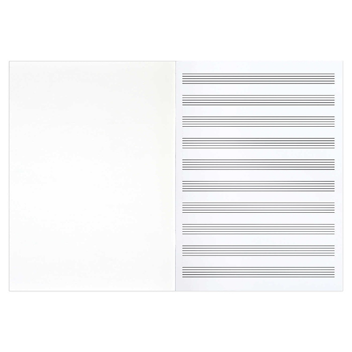 Фото к товару Тетрадь для нот 8 л. "Белый рояль" А4, Тетрадь для нот 8 л. "Белый рояль" А4,