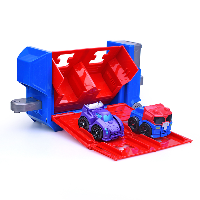 Фото к товару Гараж 1024 с катапультой и двумя машинками, в коробке Гараж 1024 с катапультой и двумя машинками, в коробке