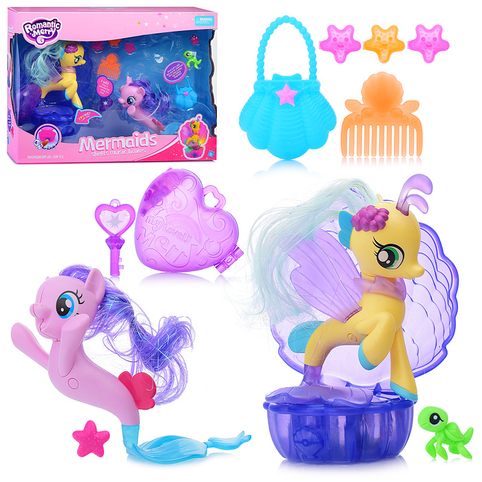 Набор лошадок 88564 "Морская Фея" (свет, звук) в коробке Набор лошадок 88564 "Морская Фея" (свет, звук) в коробке