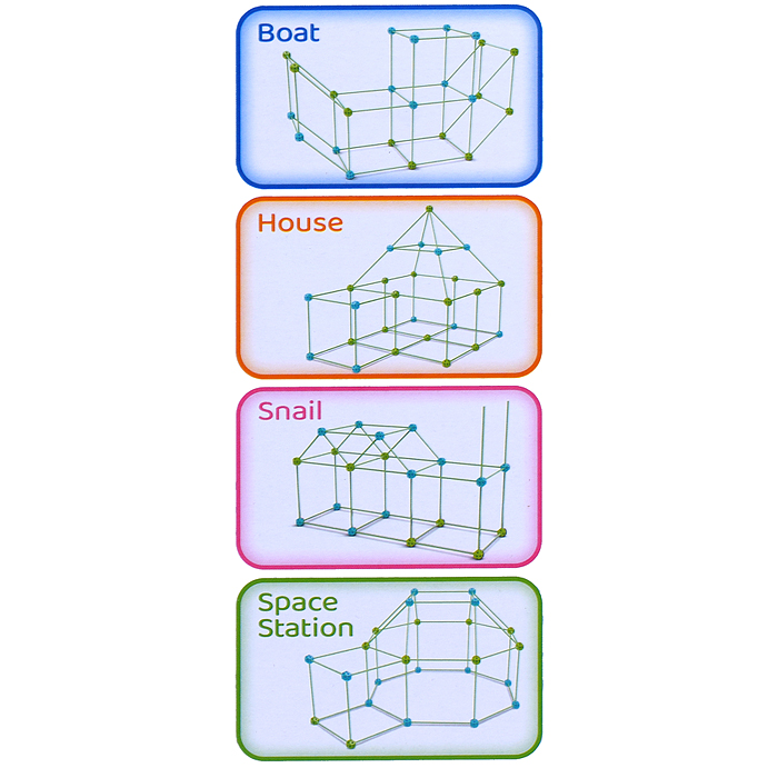 Фото к товару Конструктор ZP012 "Палатка" (74 дет.) в коробке Конструктор ZP012 "Палатка" (74 дет.) в коробке