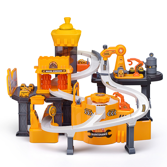 Фото к товару Парковка-трек JP588-13 "Стройплощадка" в коробке Парковка-трек JP588-13 "Стройплощадка" в коробке