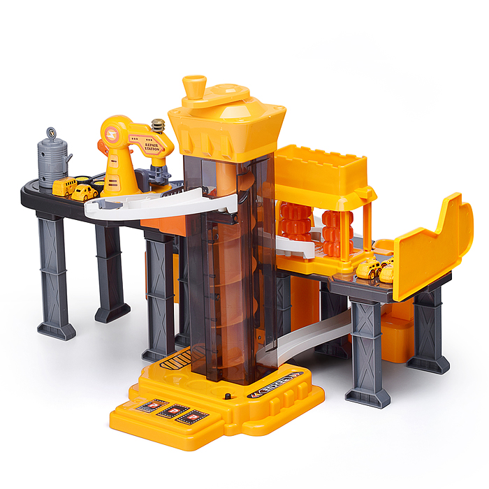 Фото к товару Парковка-трек JP588-13 "Стройплощадка" в коробке Парковка-трек JP588-13 "Стройплощадка" в коробке