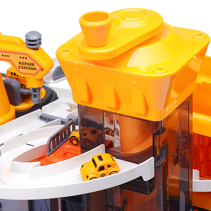 Фото к товару Парковка-трек JP588-13 "Стройплощадка" в коробке Парковка-трек JP588-13 "Стройплощадка" в коробке