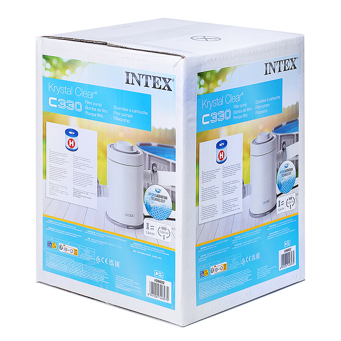 Фото к товару Фильтр-насос для бассейнов с картриджем типа «H», 1250 л/ч, 26602 INTEX Фильтр-насос для бассейнов с картриджем типа «H», 1250 л/ч, 26602 INTEX