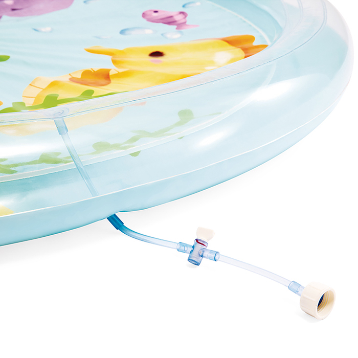 Бассейн детский надувной с фонтанчиками Intex "Пальма" (173х104 см, 166 л)