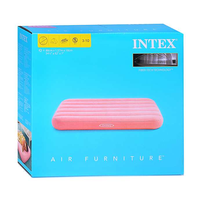 Надувная кровать Kidz с технологией Fiber-Tech, 66803NP INTEX