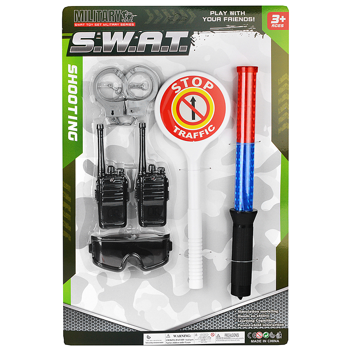 Набор полицейского JL2023-36 "S.W.A.T." на листе Набор полицейского JL2023-36 "S.W.A.T." на листе