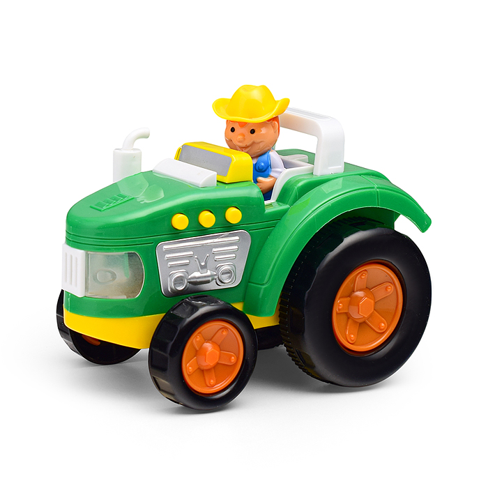 Каталка-трактор Фермер (25 песен, стихов и звуков) в коробке