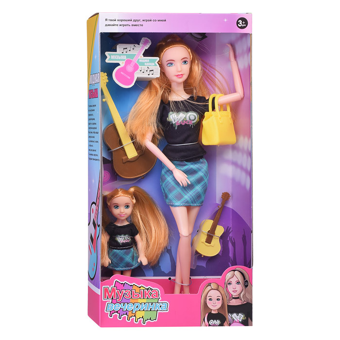 Фото к товару Кукла 1890B "Музыкальная вечеринка" с аксессуарами, в коробке Кукла 1890B "Музыкальная вечеринка" с аксессуарами, в коробке