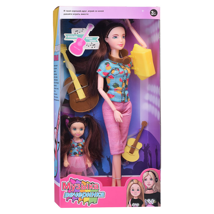 Фото к товару Кукла 1890B "Музыкальная вечеринка" с аксессуарами, в коробке Кукла 1890B "Музыкальная вечеринка" с аксессуарами, в коробке