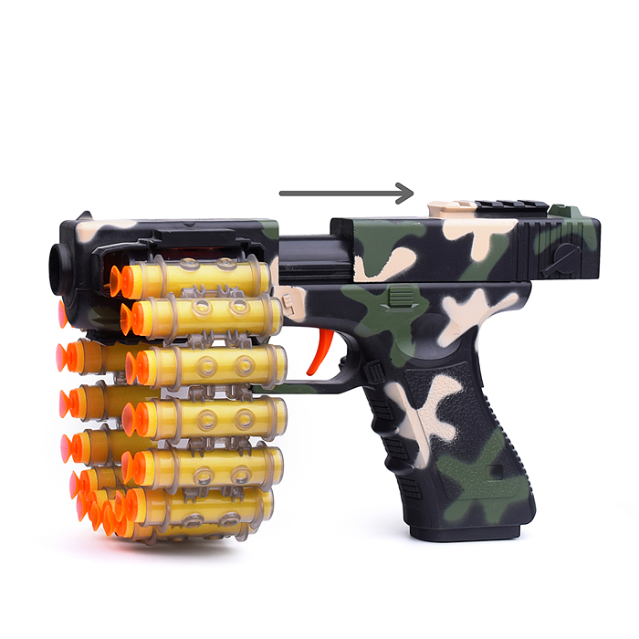 Пистолет BT0047-1 "Штурм" с мягкими полимерными пулями, в коробке