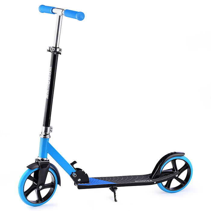 Фото к товару Самокат U037839Y 2-х кол., голубой, PU, ABEC 7, в коробке Самокат U037839Y 2-х кол., голубой, PU, ABEC 7, в коробке