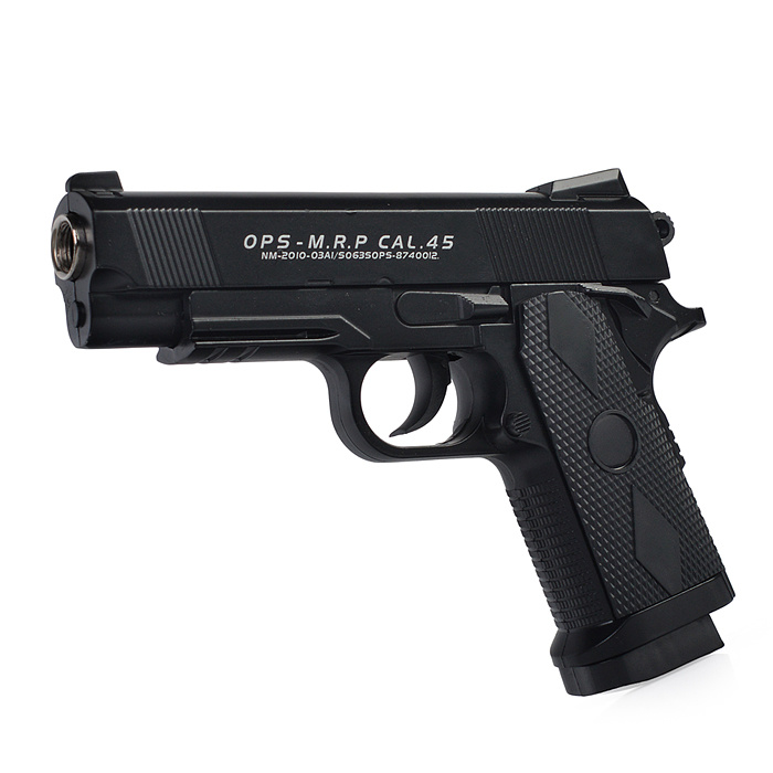 Фото к товару Пистолет пневматический металл,15*21,1*4,4см., коробка Пистолет пневматический металл,15*21,1*4,4см., коробка