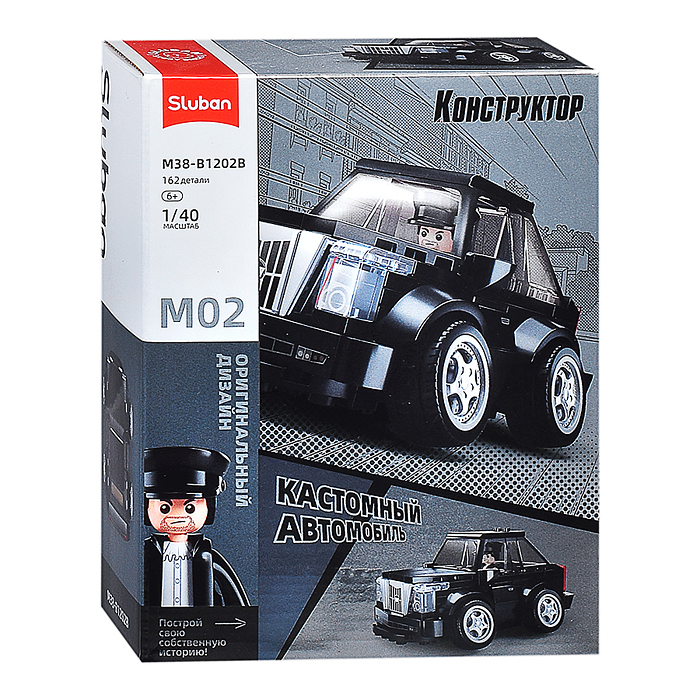 Конструктор M38-B1202 "Машина" в коробке