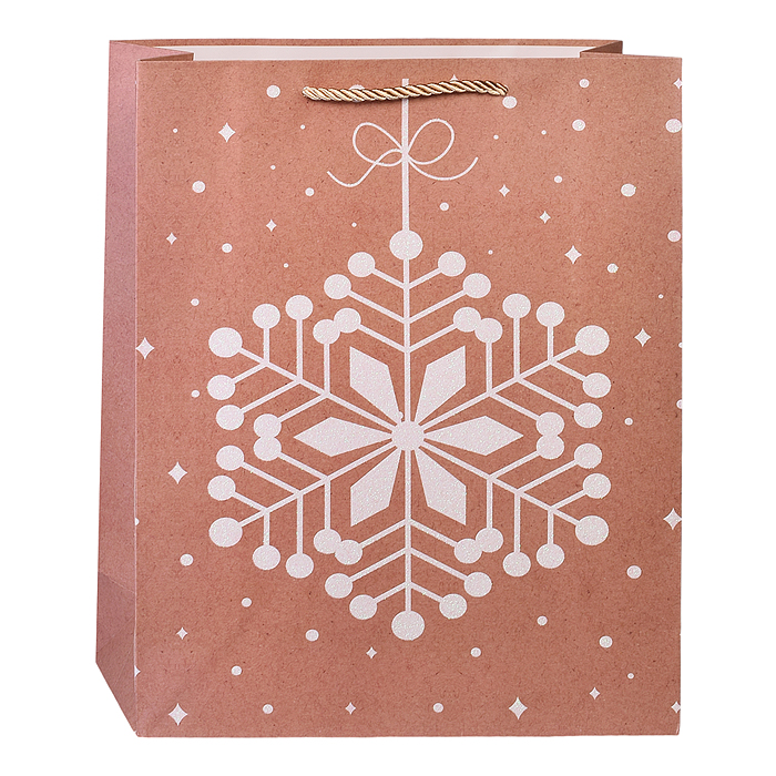 Фото к товару Пакет подарочный 00-4853 "Новогодние узоры" 26*10*32см. Пакет подарочный 00-4853 "Новогодние узоры" 26*10*32см.