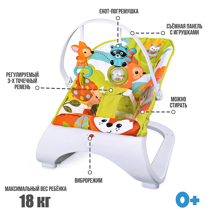 Фото к товару Шезлонг детский 68117 "Яркий мир" в коробке Шезлонг детский 68117 "Яркий мир" в коробке