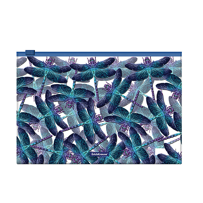 Zip-пакет пластиковый Neon Dragonflies, B5 (в пакете по 12 шт.)