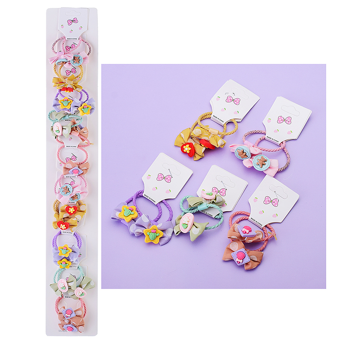 Набор резинок для волос 00-3262 "Бантики" Набор резинок для волос 00-3262 "Бантики"