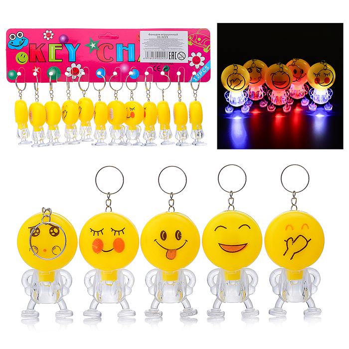 Фонарик игрушечный 00-3229 "Смайлик"