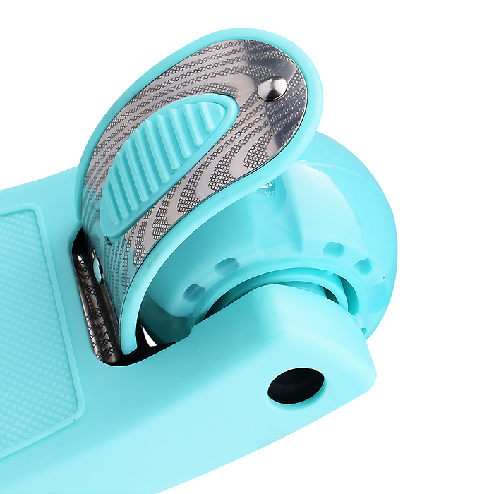 Фото к товару Самокат 3-х колесный ROCKET,колеса PU со светом, ABEC 7, бирюзовый Самокат 3-х колесный ROCKET,колеса PU со светом, ABEC 7, бирюзовый