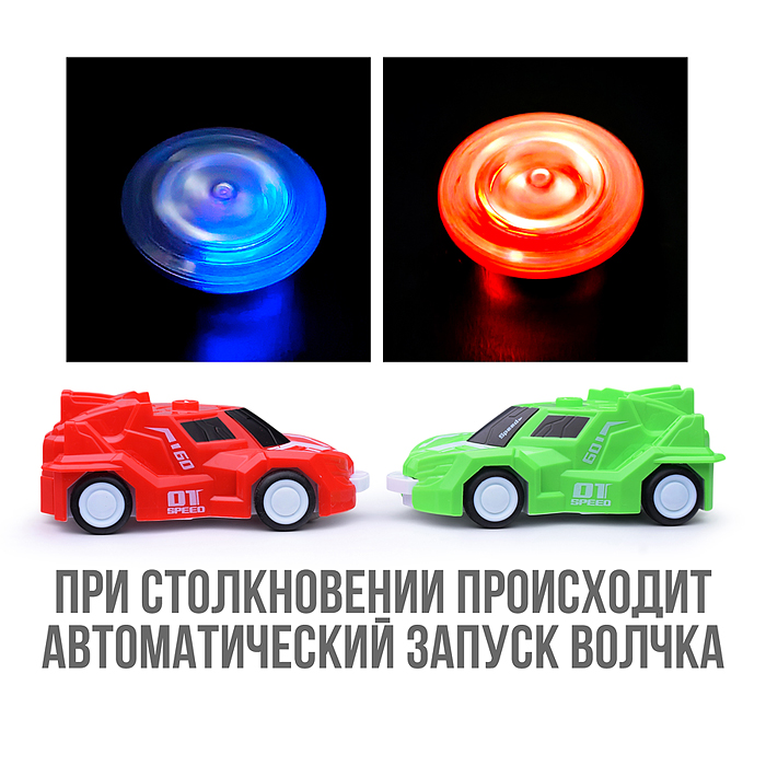 Фото к товару Машина 987B-26 со светящимся волчком, в коробке Машина 987B-26 со светящимся волчком, в коробке