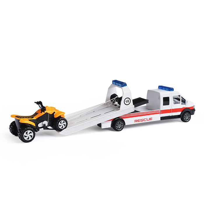 Фото к товару Набор 889-329 "Эвакуатор" с техникой, в коробке Набор 889-329 "Эвакуатор" с техникой, в коробке