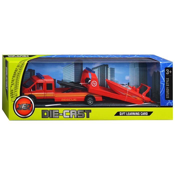 Фото к товару Набор 889-329 "Эвакуатор" с техникой, в коробке Набор 889-329 "Эвакуатор" с техникой, в коробке