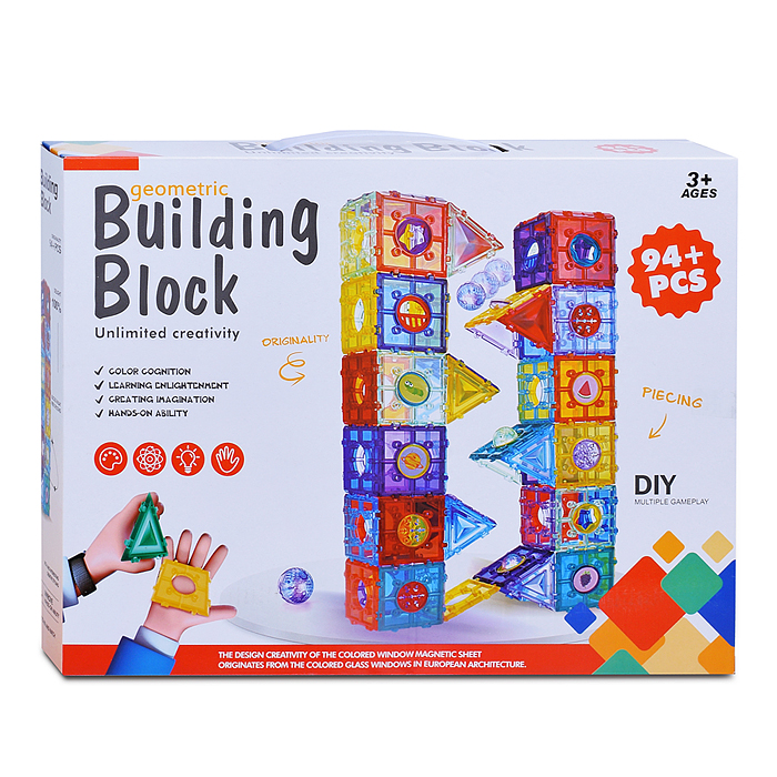 Конструктор 2012 "Строительная геометрия" (94 дет.) в коробке