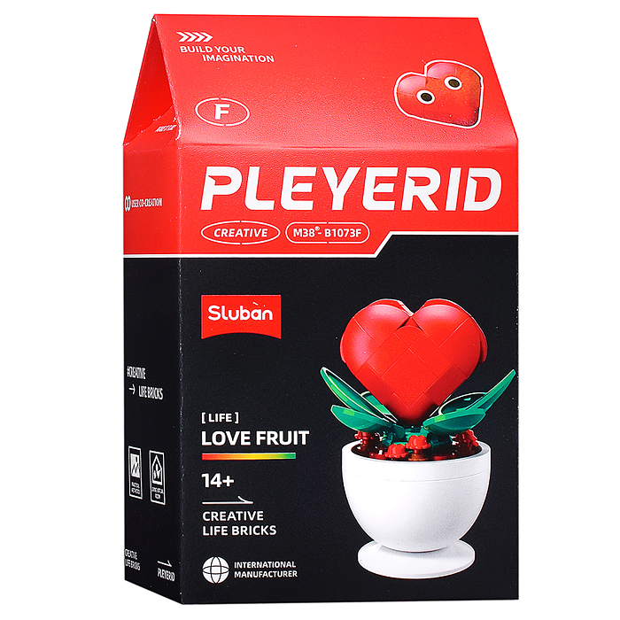 Конструктор M38-B1073 "Растение в горшке" в ассортименте, (упак. 6шт.) в коробке