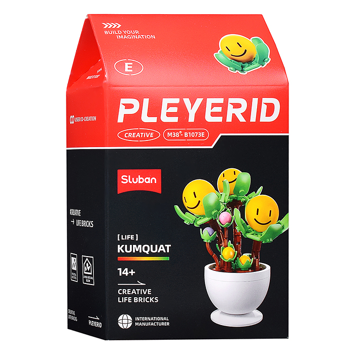 Конструктор M38-B1073 "Растение в горшке" в ассортименте, (упак. 6шт.) в коробке