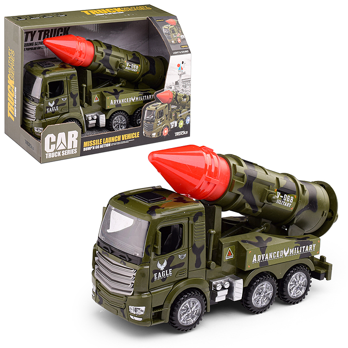 Машина YF3219A "Военная машина с ракетой" в коробке Машина YF3219A "Военная машина с ракетой" в коробке