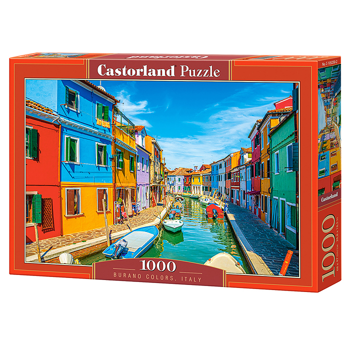 Пазлы 1000 "Цвета Бурано. Италия"