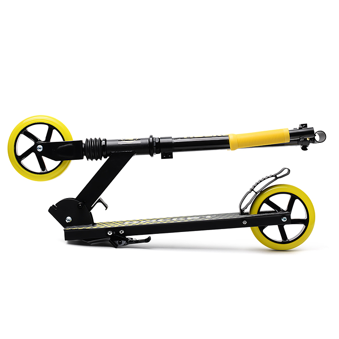 Фото к товару Самокат детский R0201 ROCKET,алюминиевый, колеса PU, 145 мм, жёлтый Самокат детский R0201 ROCKET,алюминиевый, колеса PU, 145 мм, жёлтый