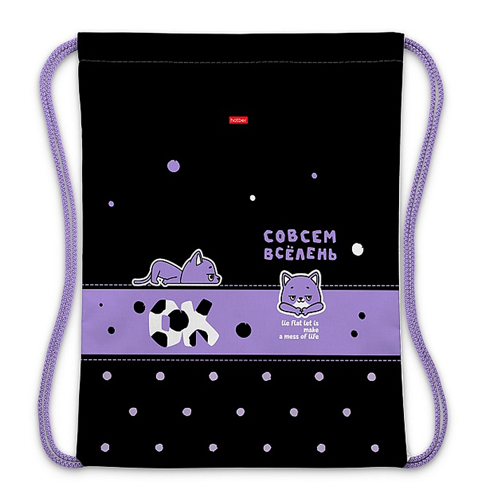 Мешок для сменной обуви, 33х42см., 1 отделение "Всё лень"