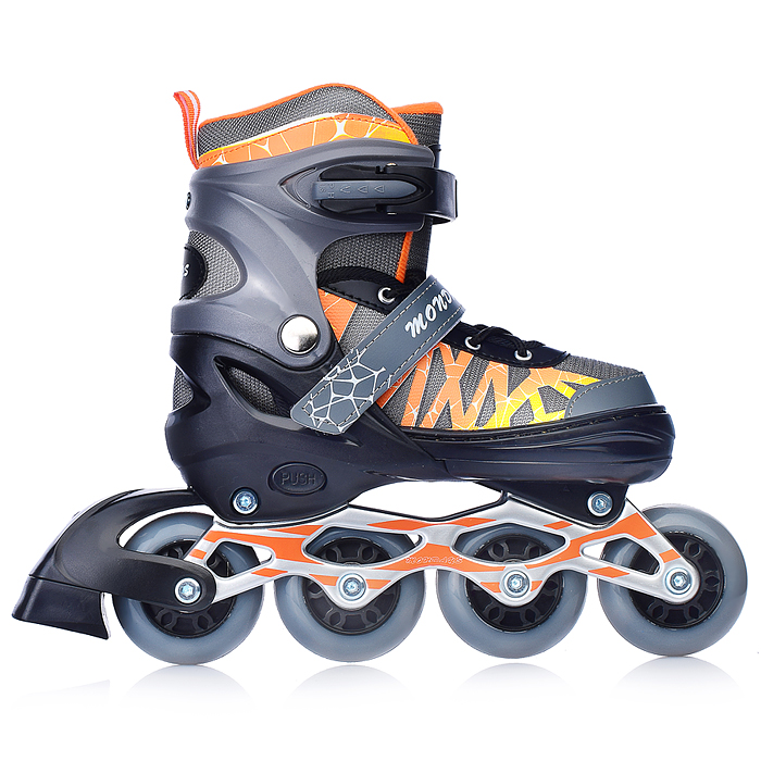 Фото к товару Ролики детские U011000Y размер L, черно-желтые Ролики детские U011000Y размер L, черно-желтые