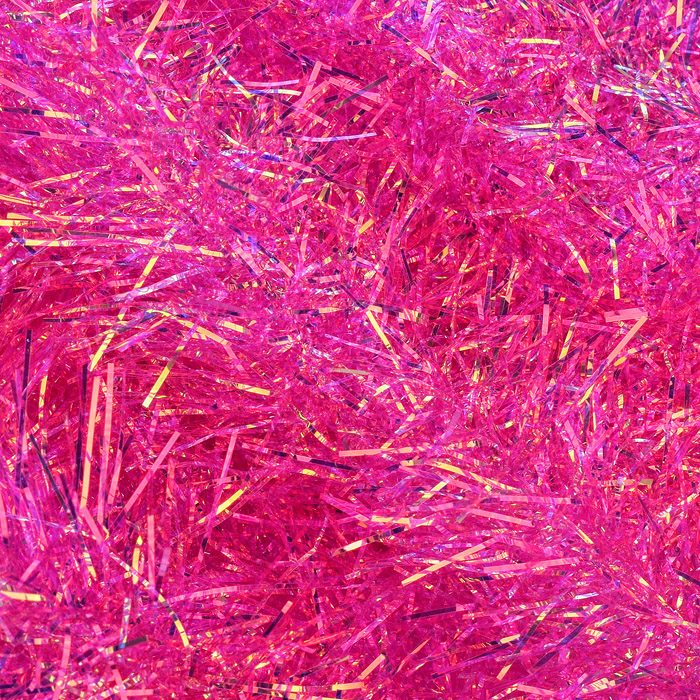 Новогоднее украшение S1927 "Мишура" розово-серебристая (9*200см.)